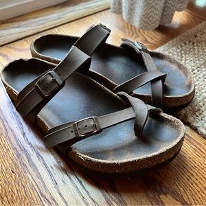 Brown Mayari Soft Footbed Birkenstock Sandals
